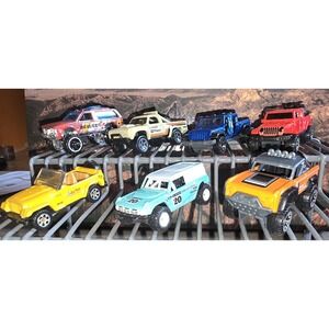 Hot Wheels Matchbox Diecast Lot 7 Off Roaders Cars Trucks Chevy Jeep Dodge Ford